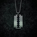 Razor Blade Pendant Necklace