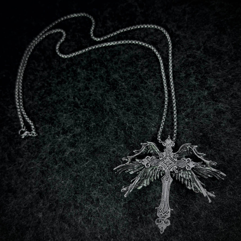 Winged Cross Necklace