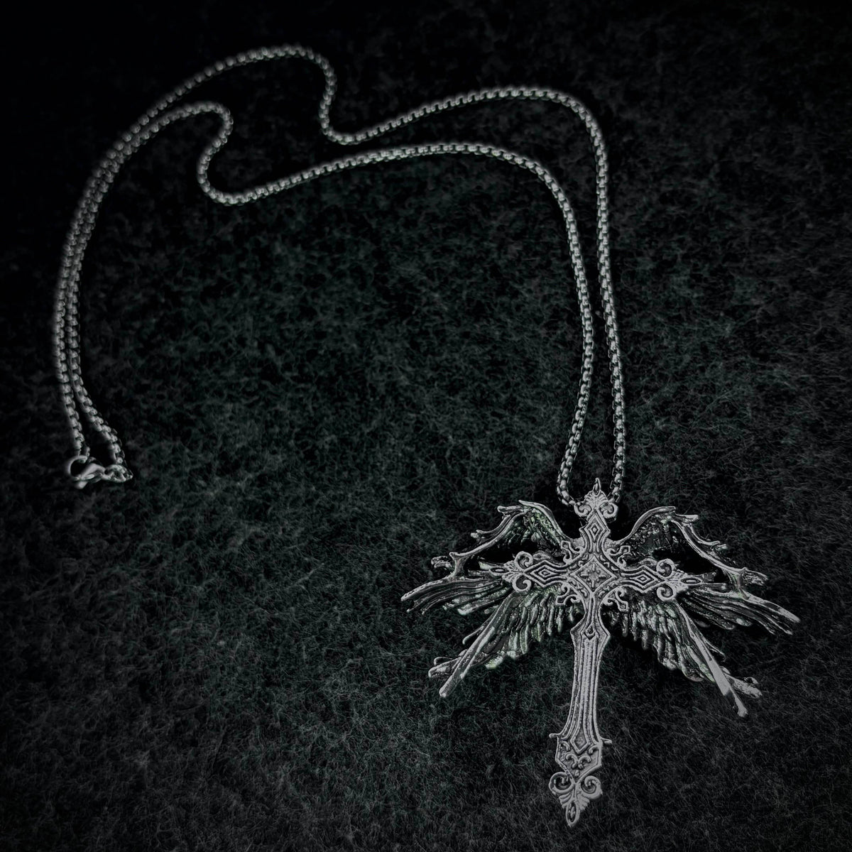 Winged Cross Necklace