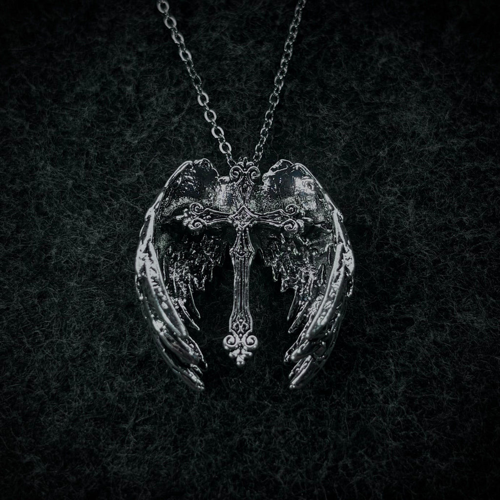 Winged Cross Necklace V2