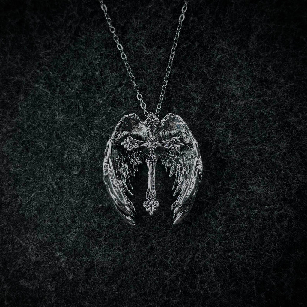Winged Cross Necklace V2