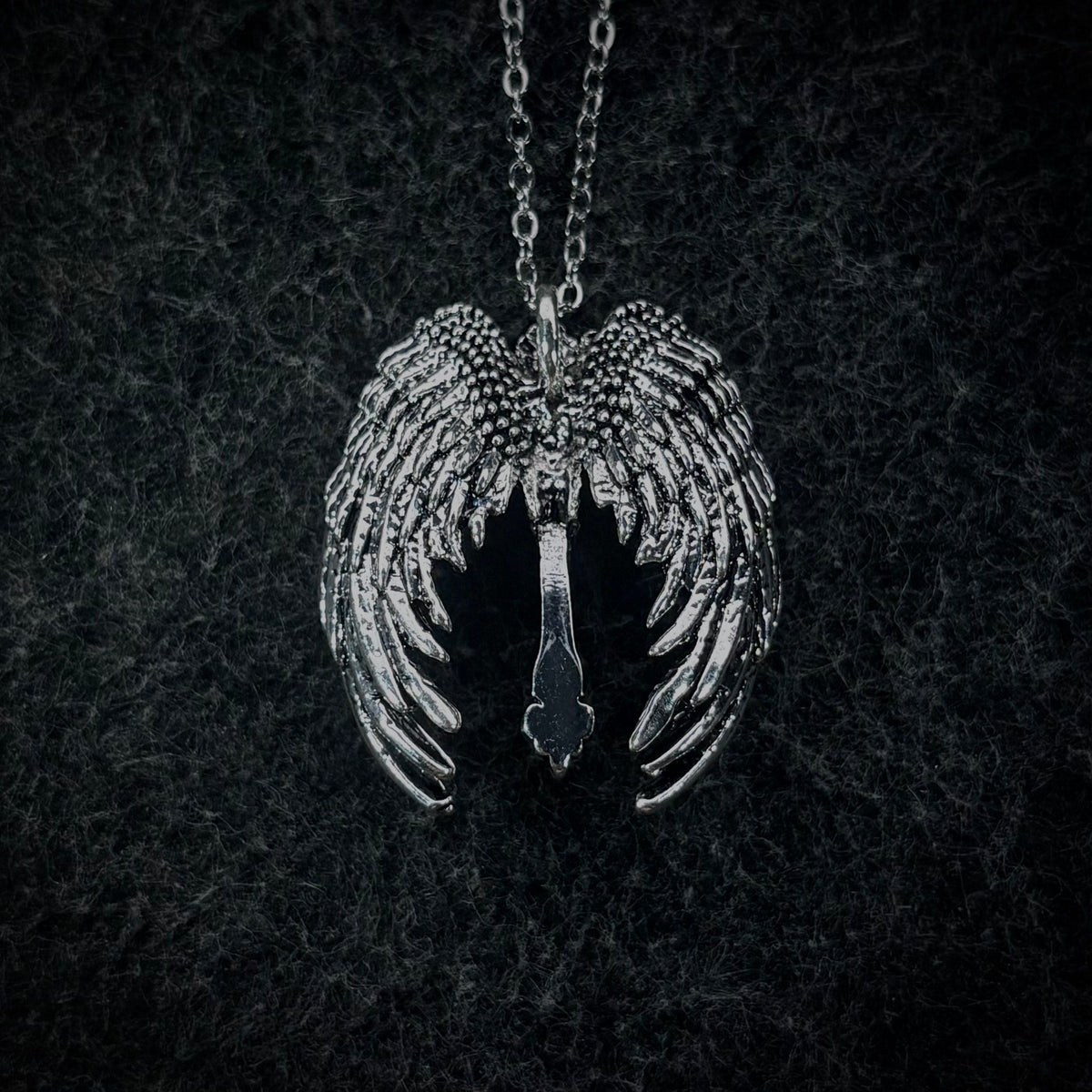 Winged Cross Necklace V2